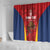 Custom Espana Rugby Spain Shower Curtain Lion Mascot Come on Los Leones Red Style