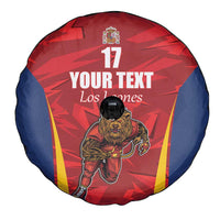 Custom Espana Rugby Spain Spare Tire Cover Lion Mascot Come on Los Leones Red Style