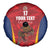 Custom Espana Rugby Spain Spare Tire Cover Lion Mascot Come on Los Leones Red Style