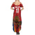 Custom Espana Rugby Spain Summer Maxi Dress Lion Mascot Come on Los Leones Red Style