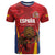 Custom Espana Rugby Spain T Shirt Lion Mascot Come on Los Leones Red Style