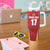 Custom Espana Rugby Spain Tumbler With Handle Lion Mascot Come on Los Leones Red Style