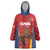 Custom Espana Rugby Spain Wearable Blanket Hoodie Lion Mascot Come on Los Leones Red Style