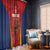 Custom Espana Rugby Spain Window Curtain Lion Mascot Come on Los Leones Red Style