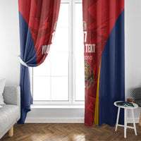 Custom Espana Rugby Spain Window Curtain Lion Mascot Come on Los Leones Red Style