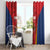 Custom Espana Rugby Spain Window Curtain Lion Mascot Come on Los Leones Red Style