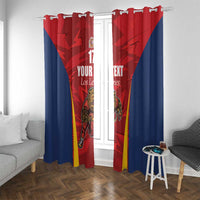 Custom Espana Rugby Spain Window Curtain Lion Mascot Come on Los Leones Red Style