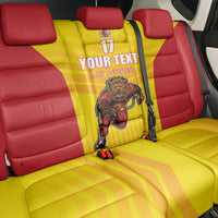 Custom Espana Rugby Spain Back Car Seat Cover Lion Mascot Come on Los Leones Yellow Style