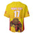 Custom Espana Rugby Spain Baseball Jersey Lion Mascot Come on Los Leones Yellow Style