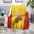 Custom Espana Rugby Spain Blanket Lion Mascot Come on Los Leones Yellow Style