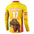Custom Espana Rugby Spain Button Sweatshirt Lion Mascot Come on Los Leones Yellow Style