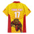 Custom Espana Rugby Spain Family Matching Off Shoulder Short Dress and Hawaiian Shirt Lion Mascot Come on Los Leones Yellow Style