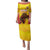 Custom Espana Rugby Spain Family Matching Puletasi and Hawaiian Shirt Lion Mascot Come on Los Leones Yellow Style
