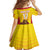 Custom Espana Rugby Spain Family Matching Tank Maxi Dress and Hawaiian Shirt Lion Mascot Come on Los Leones Yellow Style