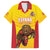 Custom Espana Rugby Spain Hawaiian Shirt Lion Mascot Come on Los Leones Yellow Style