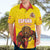 Custom Espana Rugby Spain Hawaiian Shirt Lion Mascot Come on Los Leones Yellow Style