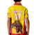 Custom Espana Rugby Spain Kid Polo Shirt Lion Mascot Come on Los Leones Yellow Style