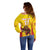 Custom Espana Rugby Spain Off Shoulder Sweater Lion Mascot Come on Los Leones Yellow Style