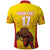 Custom Espana Rugby Spain Polo Shirt Lion Mascot Come on Los Leones Yellow Style