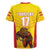 Custom Espana Rugby Spain Rugby Jersey Lion Mascot Come on Los Leones Yellow Style