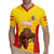 Custom Espana Rugby Spain Rugby Jersey Lion Mascot Come on Los Leones Yellow Style