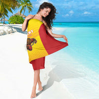 Custom Espana Rugby Spain Sarong Lion Mascot Come on Los Leones Yellow Style