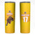 Custom Espana Rugby Spain Skinny Tumbler Lion Mascot Come on Los Leones Yellow Style
