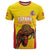 Custom Espana Rugby Spain T Shirt Lion Mascot Come on Los Leones Yellow Style