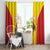 Custom Espana Rugby Spain Window Curtain Lion Mascot Come on Los Leones Yellow Style