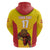 Custom Espana Rugby Spain Zip Hoodie Lion Mascot Come on Los Leones Yellow Style