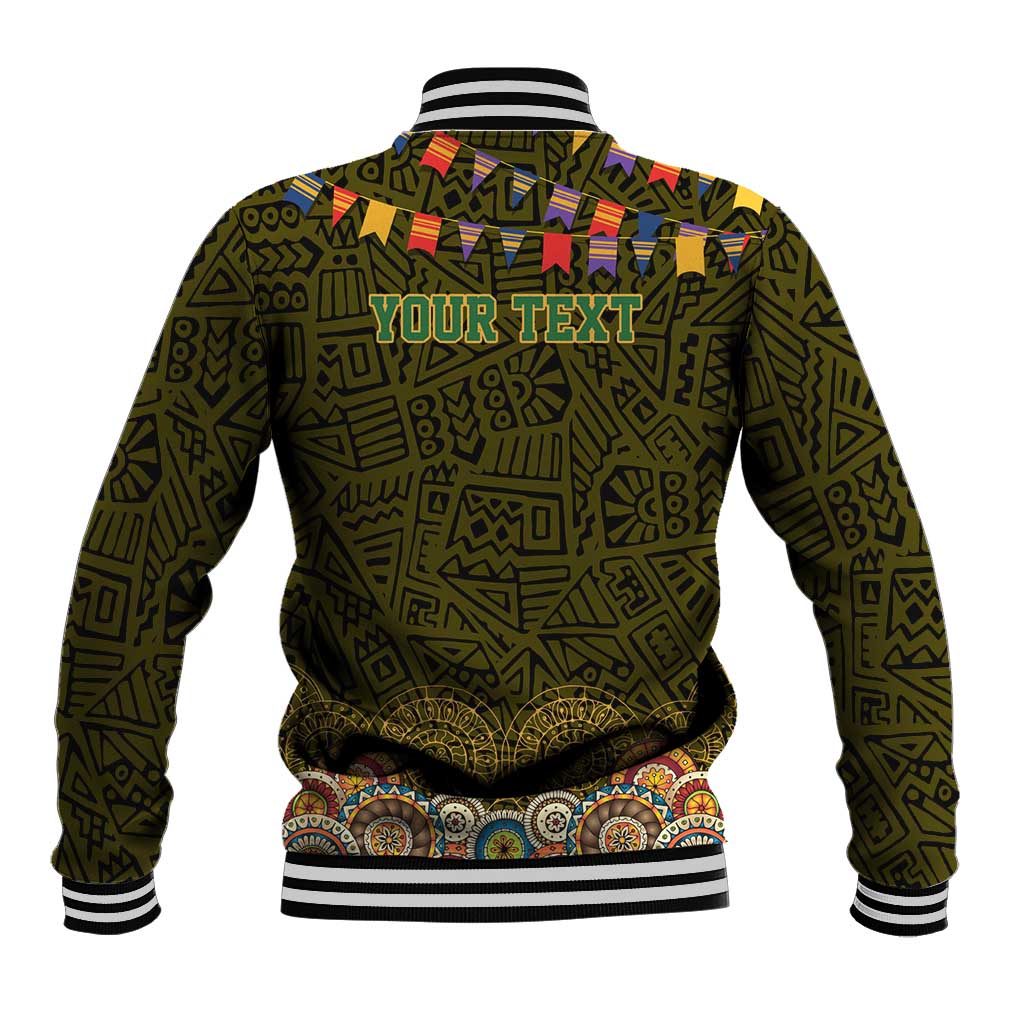 Personalized Mexico Cinco De Mayo Baseball Jacket Chilli Pepper and Cactus