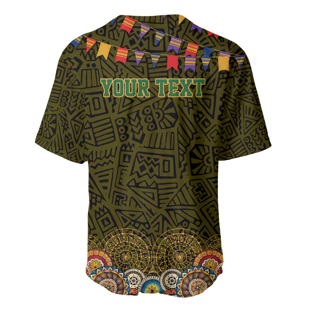 Personalized Mexico Cinco De Mayo Baseball Jersey Chilli Pepper and Cactus