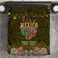 Personalized Mexico Cinco De Mayo Bedding Set Chilli Pepper and Cactus