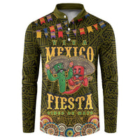 Personalized Mexico Cinco De Mayo Button Sweatshirt Chilli Pepper and Cactus