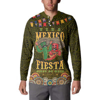 Personalized Mexico Cinco De Mayo Button Sweatshirt Chilli Pepper and Cactus