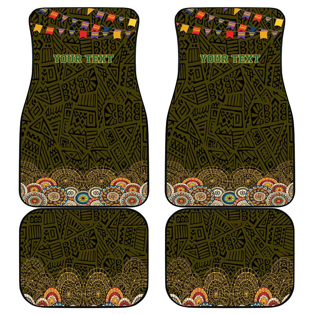 Personalized Mexico Cinco De Mayo Car Mats Chilli Pepper and Cactus