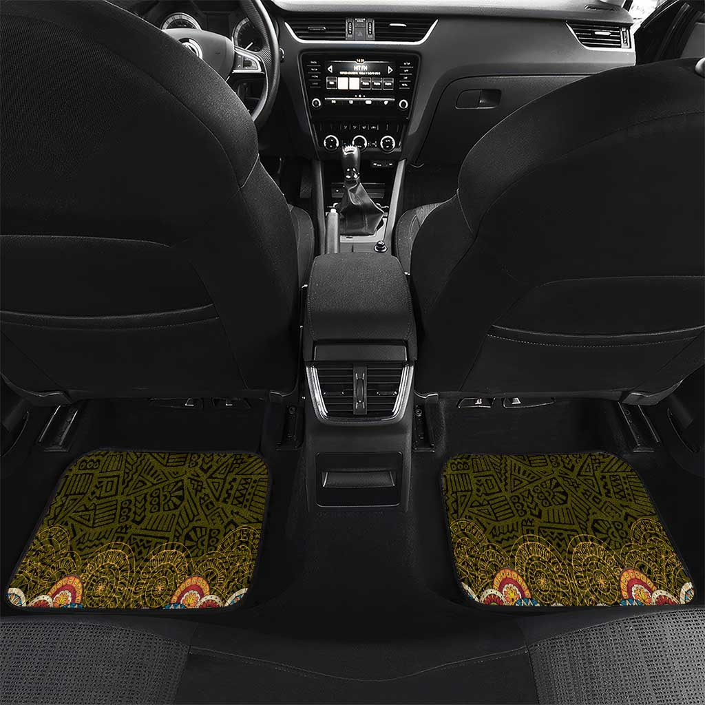Personalized Mexico Cinco De Mayo Car Mats Chilli Pepper and Cactus