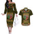Personalized Mexico Cinco De Mayo Couples Matching Off The Shoulder Long Sleeve Dress and Hawaiian Shirt Chilli Pepper and Cactus