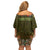 Personalized Mexico Cinco De Mayo Family Matching Off Shoulder Short Dress and Hawaiian Shirt Chilli Pepper and Cactus