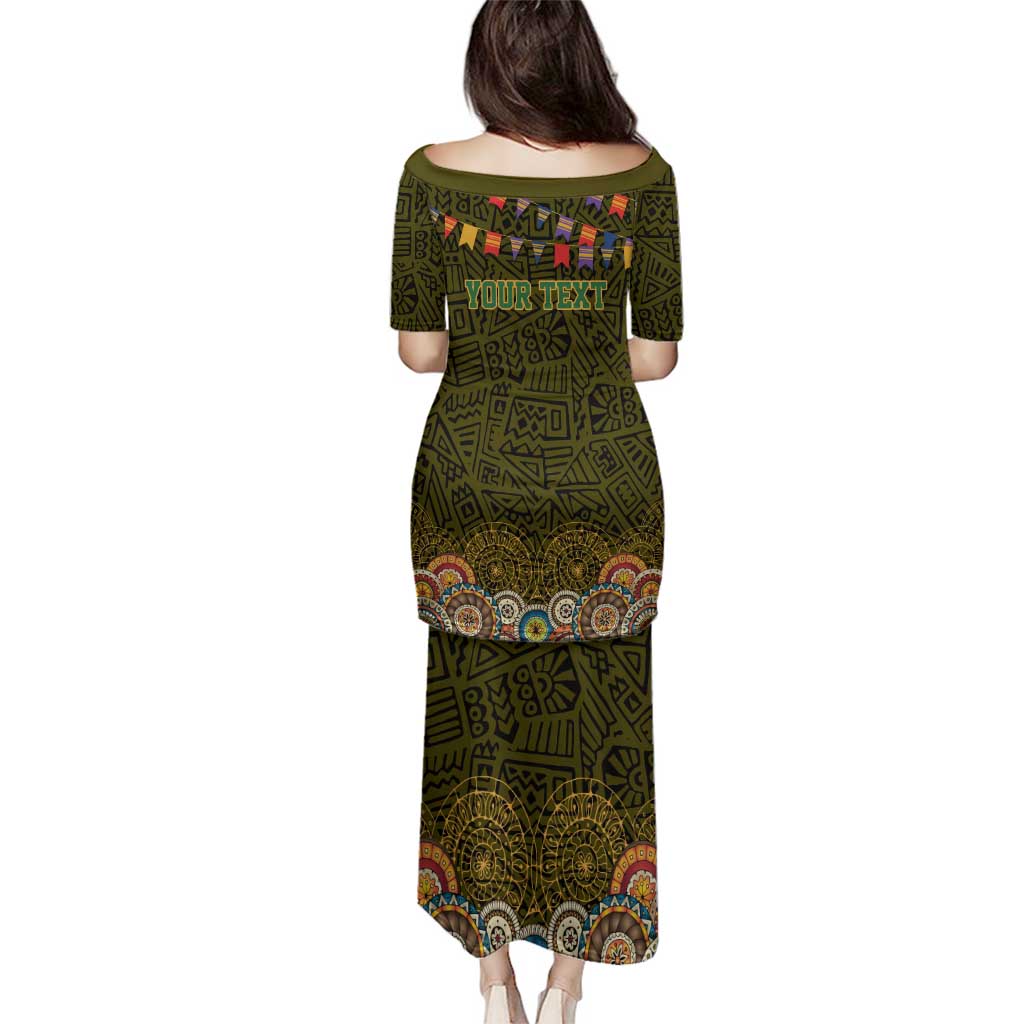 Personalized Mexico Cinco De Mayo Family Matching Puletasi and Hawaiian Shirt Chilli Pepper and Cactus