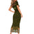 Personalized Mexico Cinco De Mayo Family Matching Short Sleeve Bodycon Dress and Hawaiian Shirt Chilli Pepper and Cactus