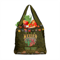 Personalized Mexico Cinco De Mayo Grocery Bag Chilli Pepper and Cactus