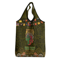 Personalized Mexico Cinco De Mayo Grocery Bag Chilli Pepper and Cactus