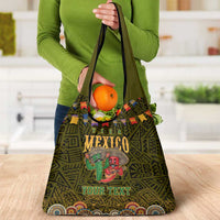 Personalized Mexico Cinco De Mayo Grocery Bag Chilli Pepper and Cactus