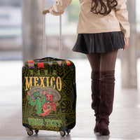 Personalized Mexico Cinco De Mayo Luggage Cover Chilli Pepper and Cactus