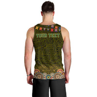 Personalized Mexico Cinco De Mayo Men Tank Top Chilli Pepper and Cactus