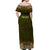 Personalized Mexico Cinco De Mayo Off Shoulder Maxi Dress Chilli Pepper and Cactus