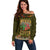 Personalized Mexico Cinco De Mayo Off Shoulder Sweater Chilli Pepper and Cactus