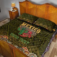 Personalized Mexico Cinco De Mayo Quilt Bed Set Chilli Pepper and Cactus