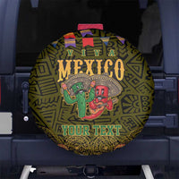Personalized Mexico Cinco De Mayo Spare Tire Cover Chilli Pepper and Cactus